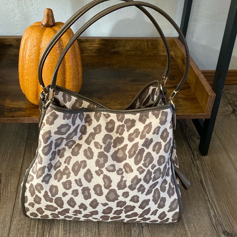 Coach Madison Ocelot Jacquard Phoebe shoulder bag
